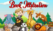 I will draw your high resolution children story book illustration